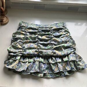 Zara Multicolor Floral Mini Skirt